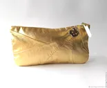 Evening gold clutch bag, Golden Apple, Golden clutch bag