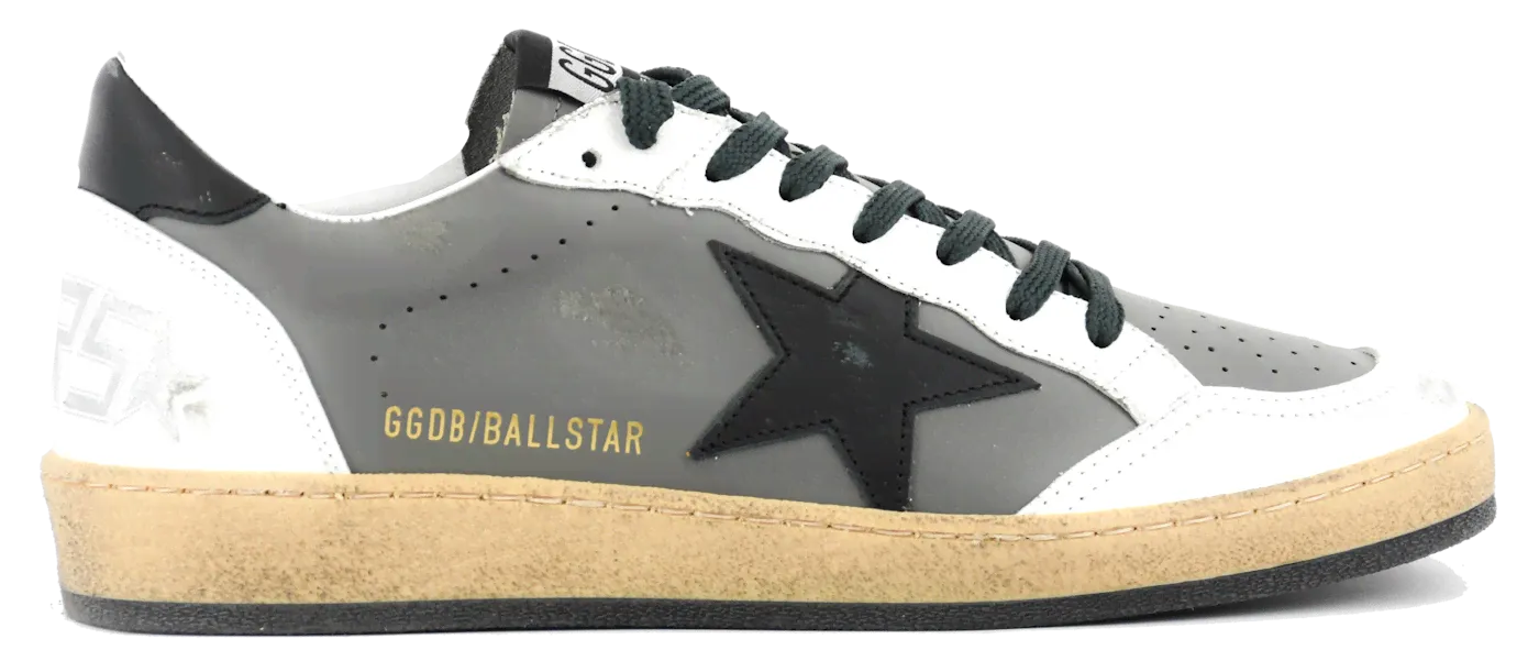 GOLDEN GOOSE BALLSTAR WHITE GREY-0