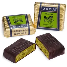 Конфеты "AURUS Фисташка" BLACK 1 кг/Golden Candies