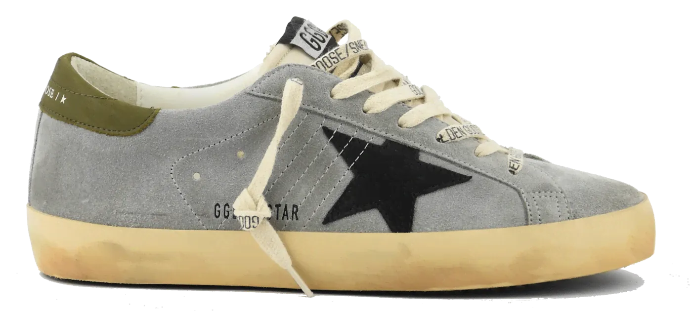 GOLDEN GOOSE SUPER STAR GREY BLACK
