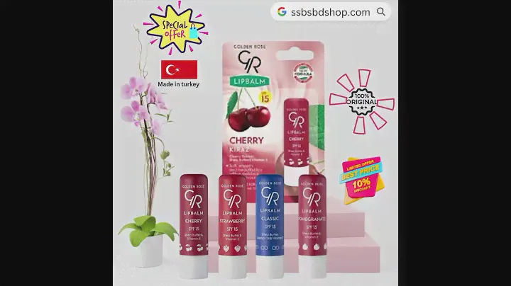 golden Rose Lip Balm spf 15 | SSBS BD SHOP