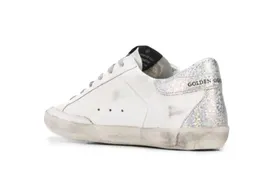 Женские кеды Golden Goose Superstar gold glitter star