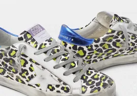 Женские кеды Golden Goose Superstar леопард